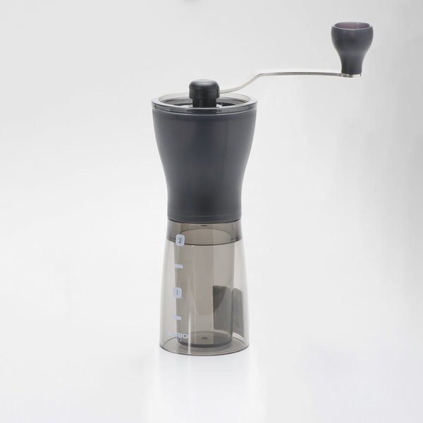 Hario Ceramic Coffee Grinder Mini-Slim PLUS Clear